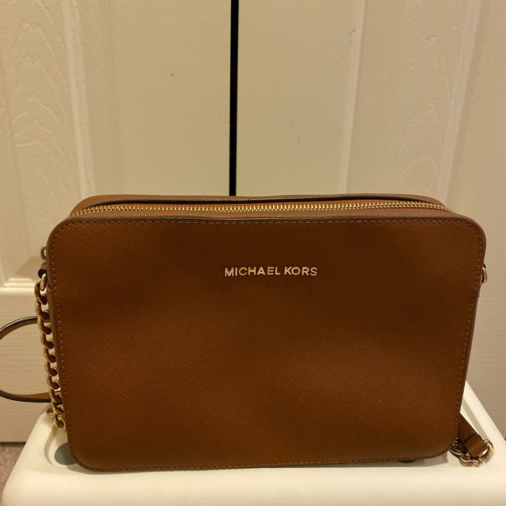 Michael Kors brown crossbody bag
